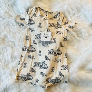 Kate Quinn 6-12 Months - short sleeved shortie - bamboo fabric - NWT